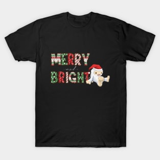 Merry and bright abominable cute snow yeti design T-Shirt